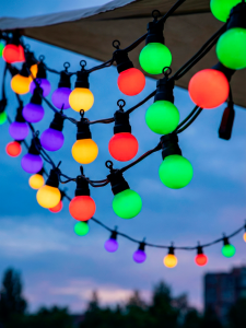 Гирлянда уличная 30 лампочек RGB 15м Огонёк OG-LDG25